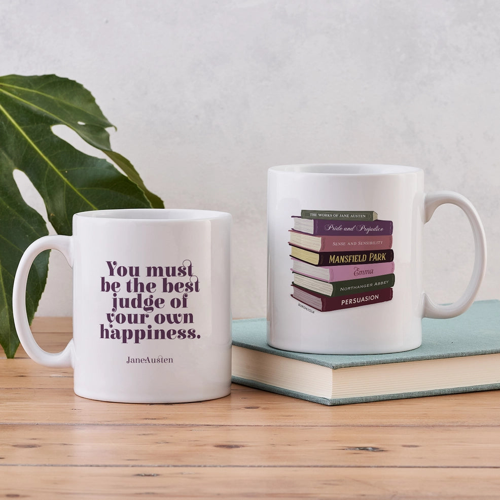 BK 107 - Jane Austen Book Stack Mug