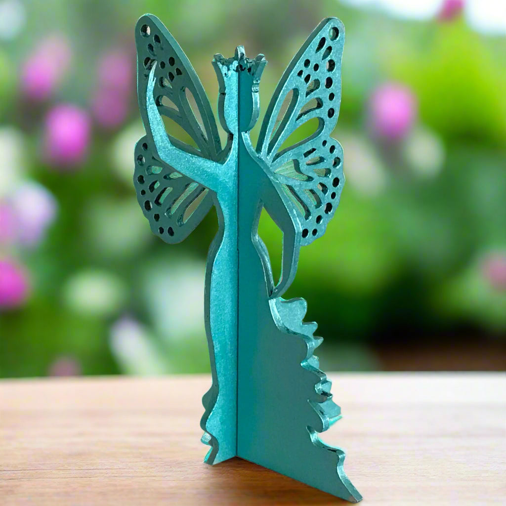 3D Metallic Fairy Princess shelf decor
