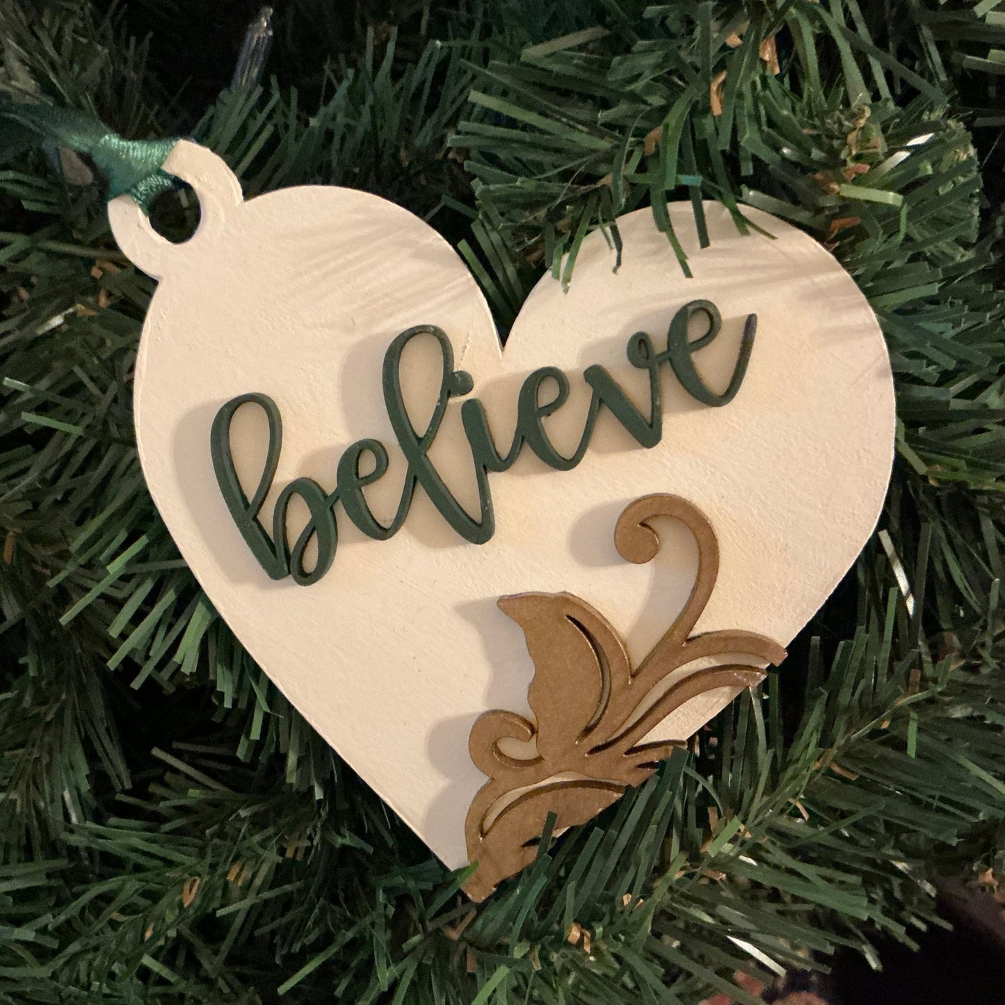 Flourish Believe Ornament Christmas Decoration