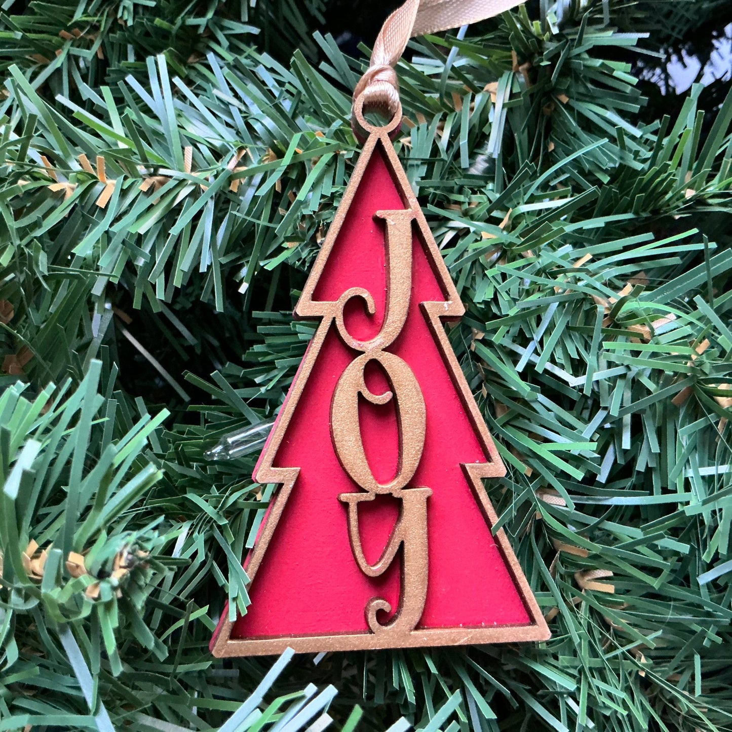 Joy tree ornament Christmas decoration