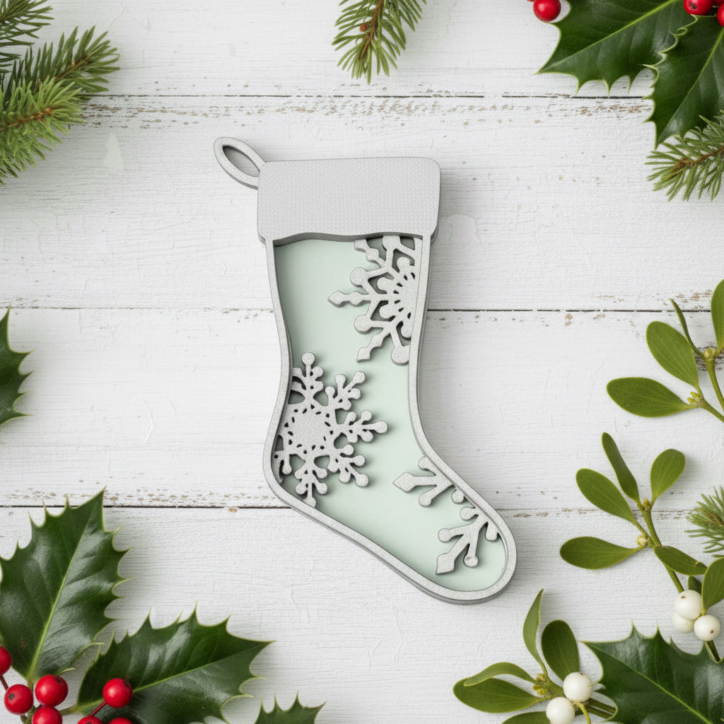 Snowflake Stocking Ornament