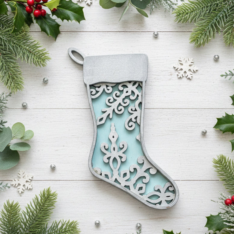Snowflake Stocking Ornament