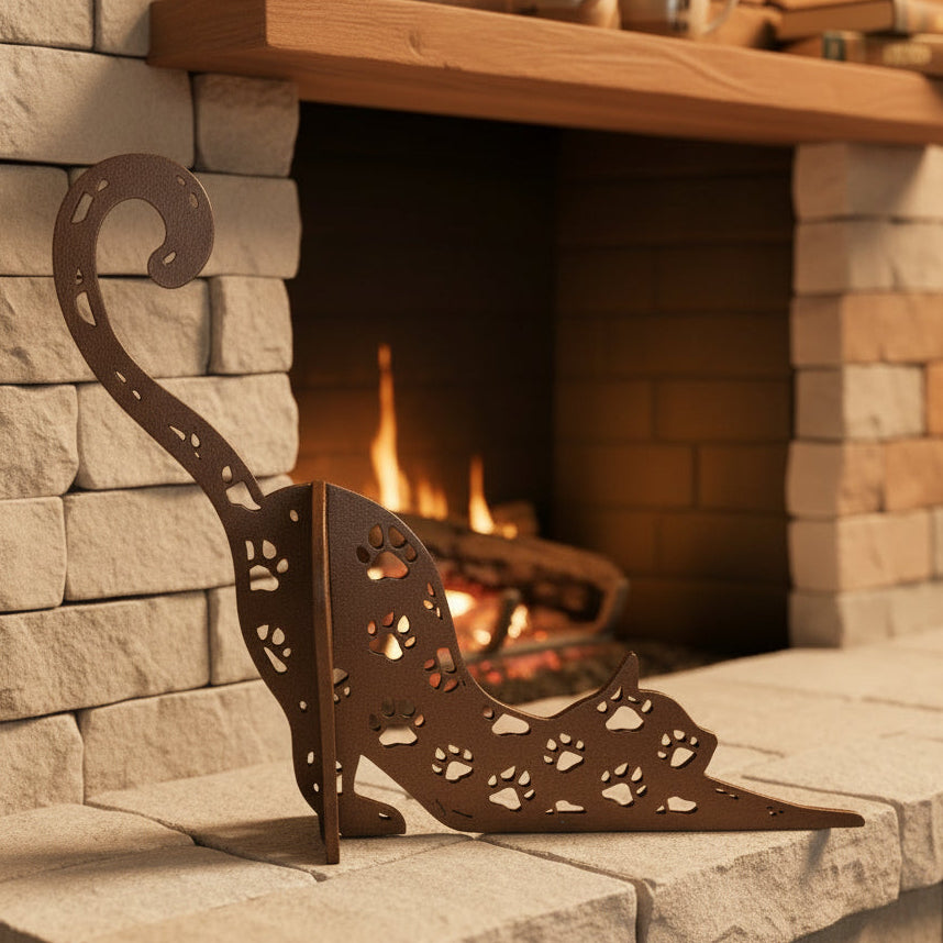 LH 318 - Pawprint Cat Stretching