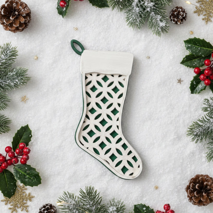 LH 251 - Farmhouse Stocking Ornament - A *NEW*