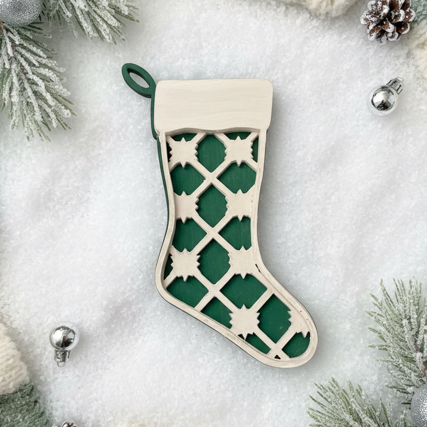 LH 252 - Farmhouse Stocking Ornament - B *NEW*