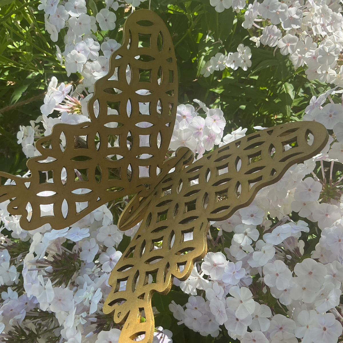 Large Metallic Butterfly - Gold