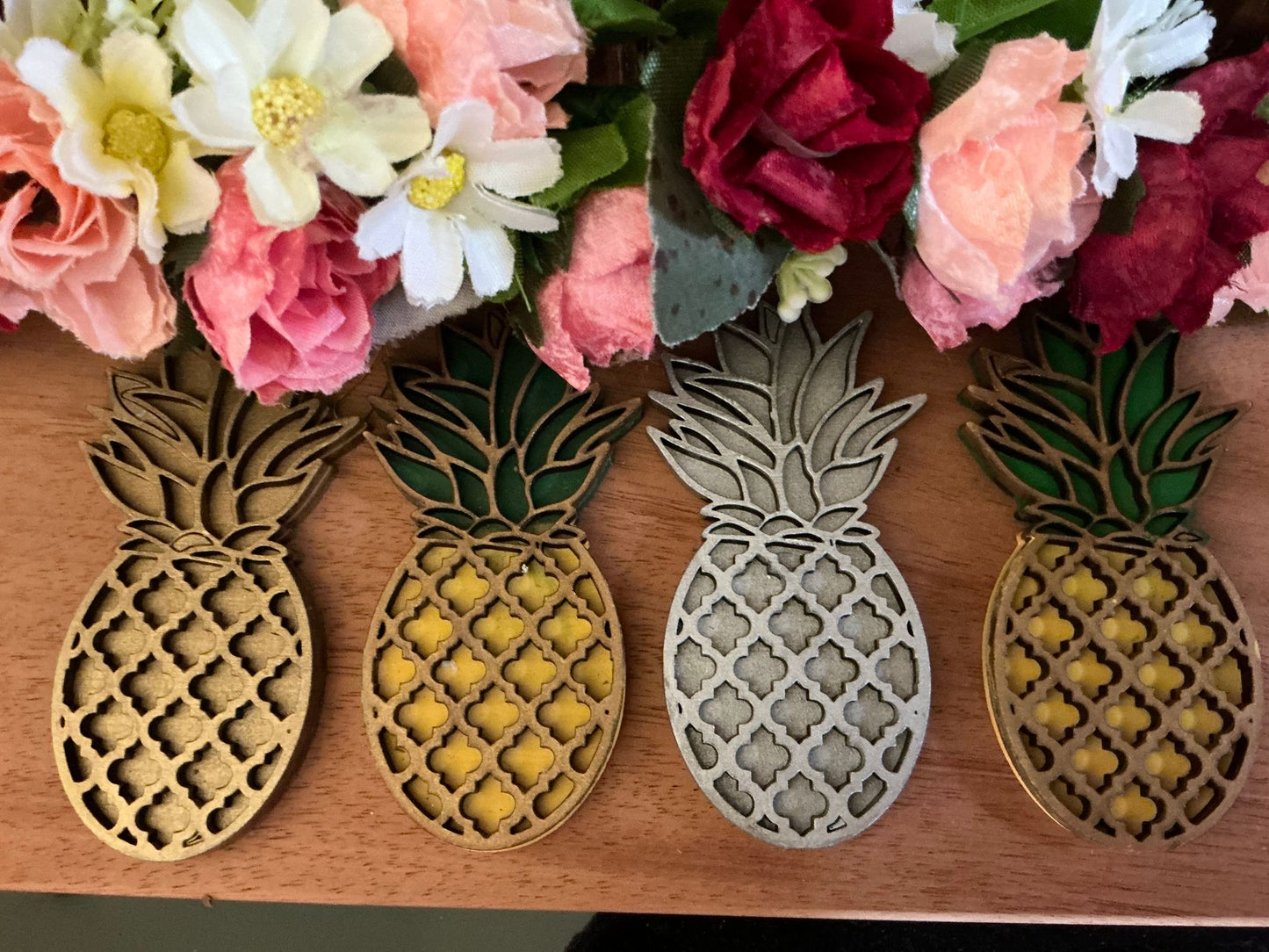 Longbourn Handcrafted Pineapple Magnets regency Jane Austen home decor