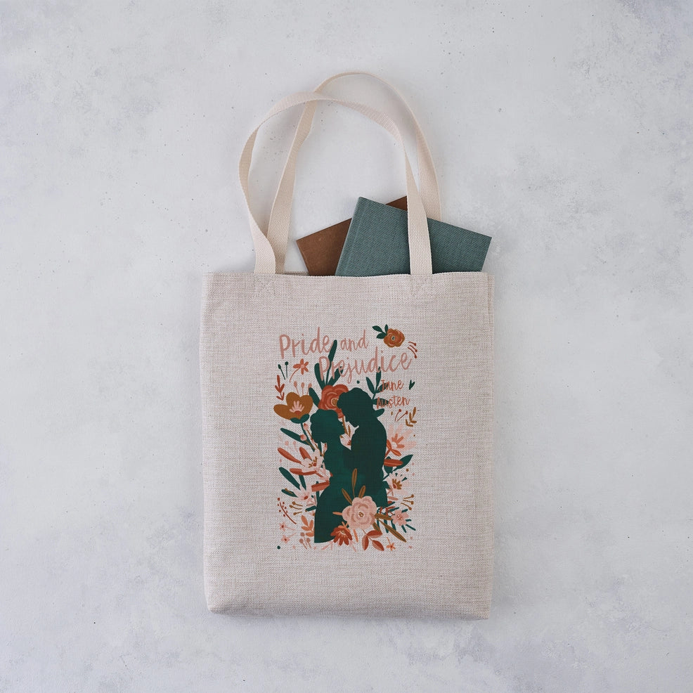 BK 118 - Pride and Prejudice Book Cover Tote Bag