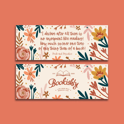 BK 117 - Pride and Prejudice "No Enjoyment Like Reading" Bookmark