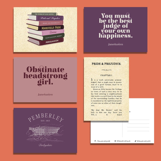 BK 111 - Jane Austen Postcard Set - Literary Designs