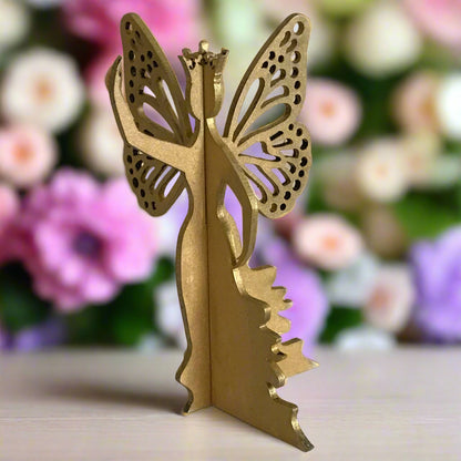 3D Metallic Fairy Princess shelf decor