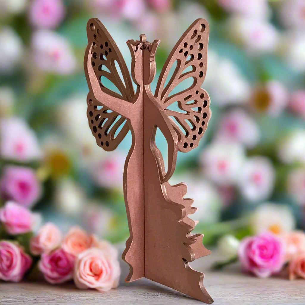  3D Metallic Fairy Princess shelf decor