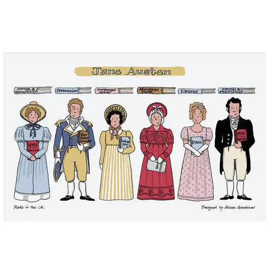 Jane Austen Tea Towel