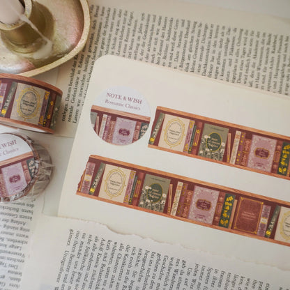 NW 102 - Pride and Prejudice Washi Tape - Romantic Classics Books