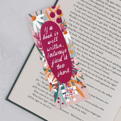 BK 121 - Sense and Sensibility "If a Book is Well Written" Bookmark