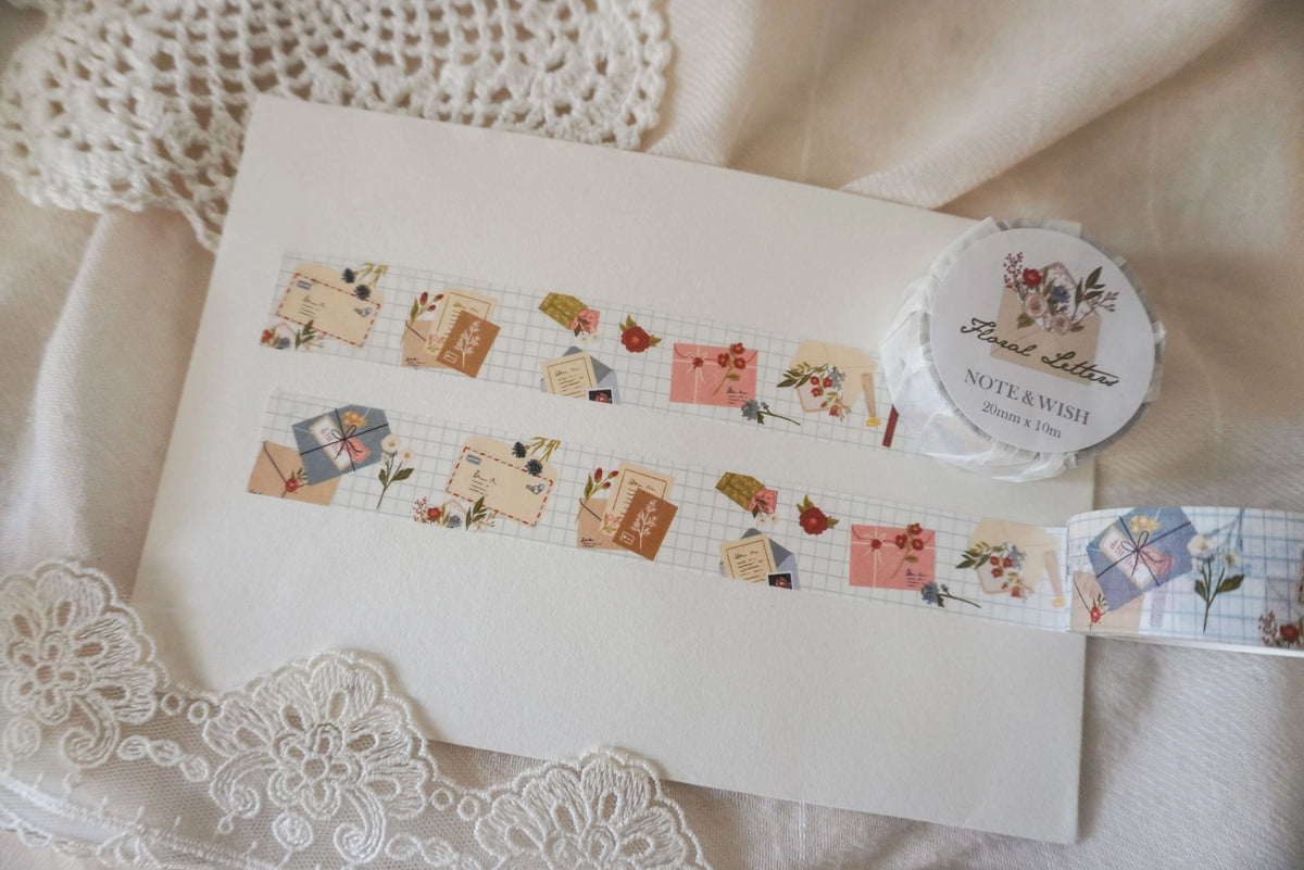 NW 105 -  Floral Letters Washi Tape