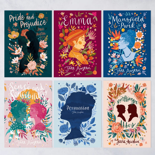 BK 109 - Jane Austen Book Cover Postcard Set