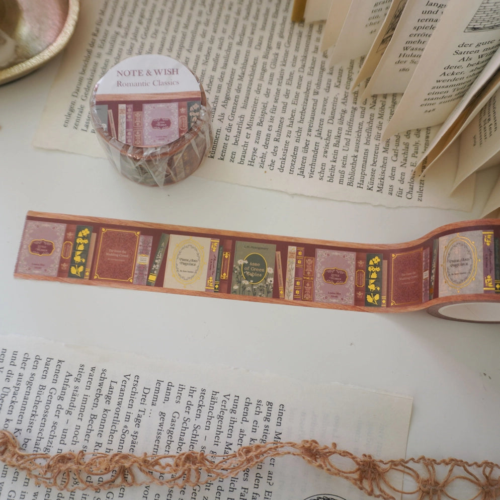 NW 102 - Pride and Prejudice Washi Tape - Romantic Classics Books