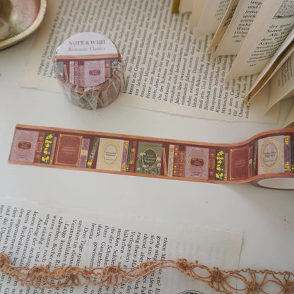 NW 102 - Pride and Prejudice Washi Tape - Romantic Classics Books