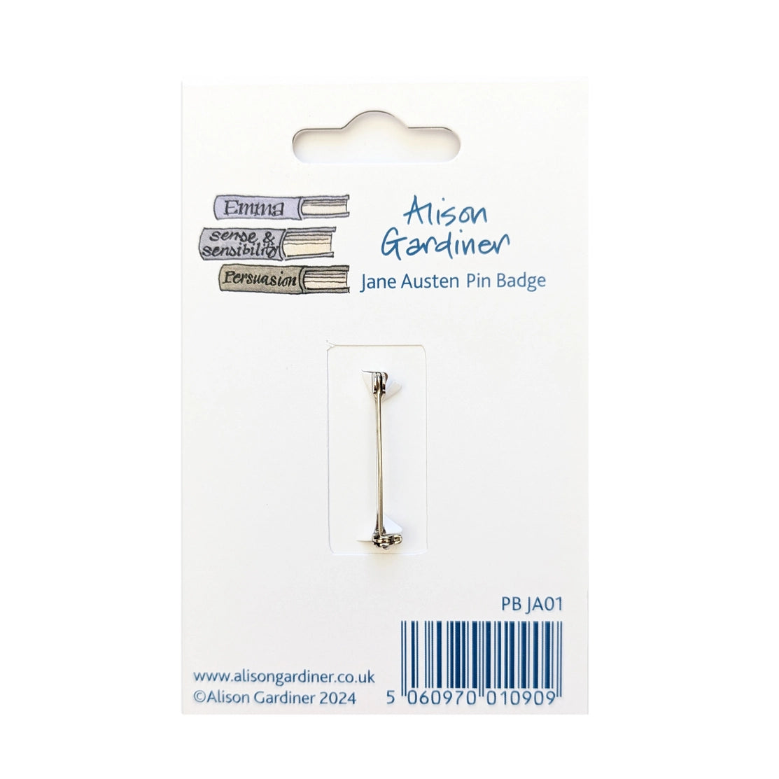 AG 114 - Jane Austen Pin Badge