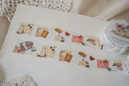 NW 105 -  Floral Letters Washi Tape
