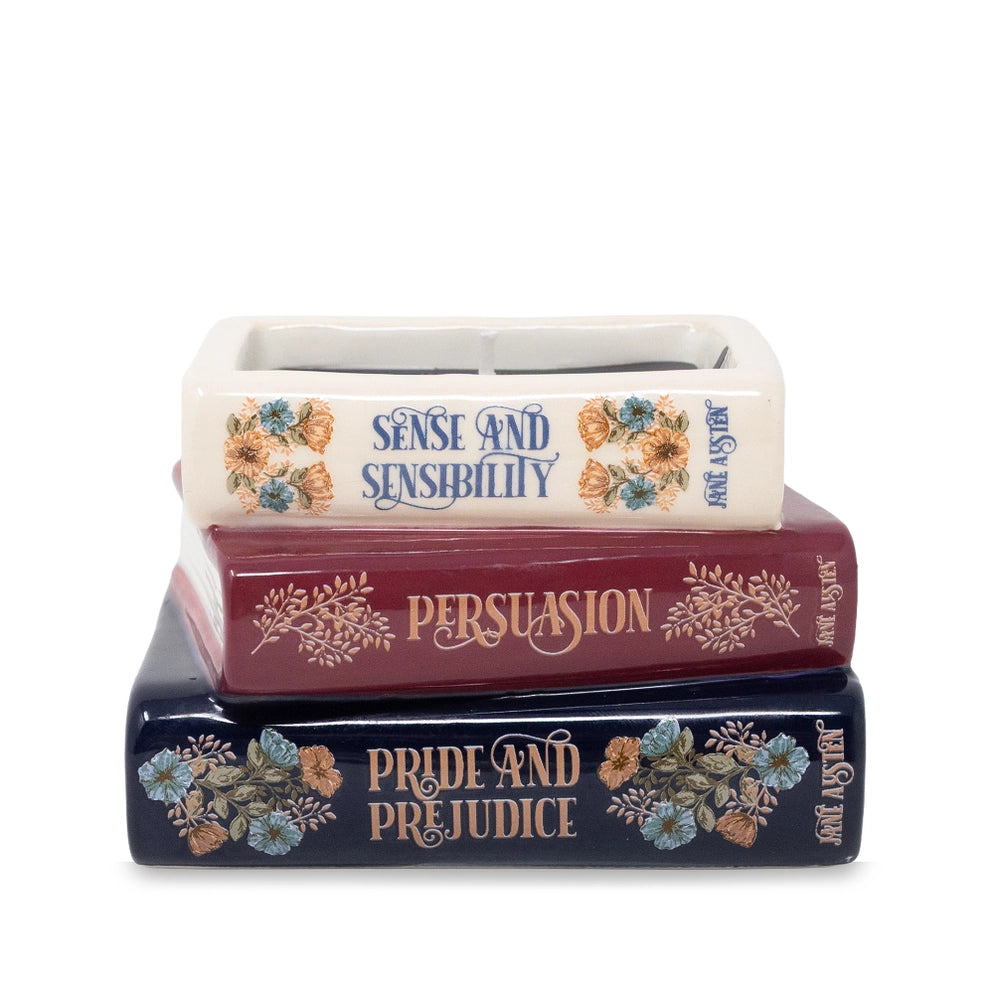 SM 117 - Jane Austen Bookstack Candle