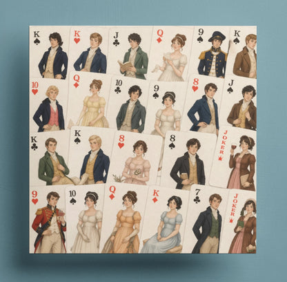 BW 105 - Austen Playing Cards - Regency Literary Book Lover Card