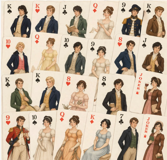 BW 105 - Austen Playing Cards - Regency Literary Book Lover Card