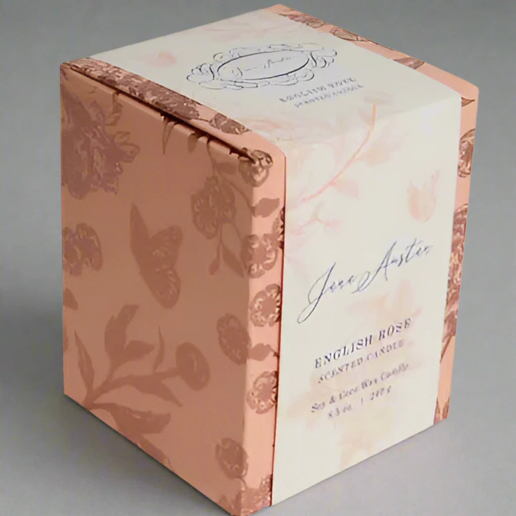Jane Austen Candle - English Rose - You must be the best judge of your own happiness