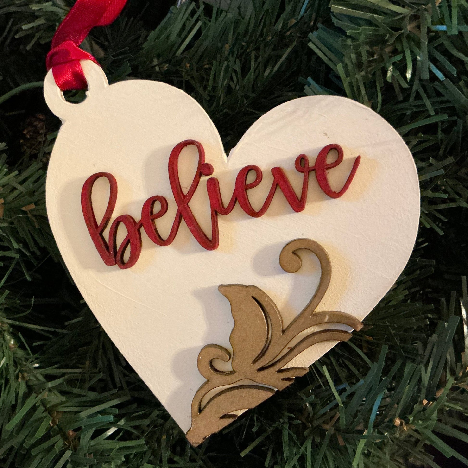 Flourish Believe Ornament Christmas decoration