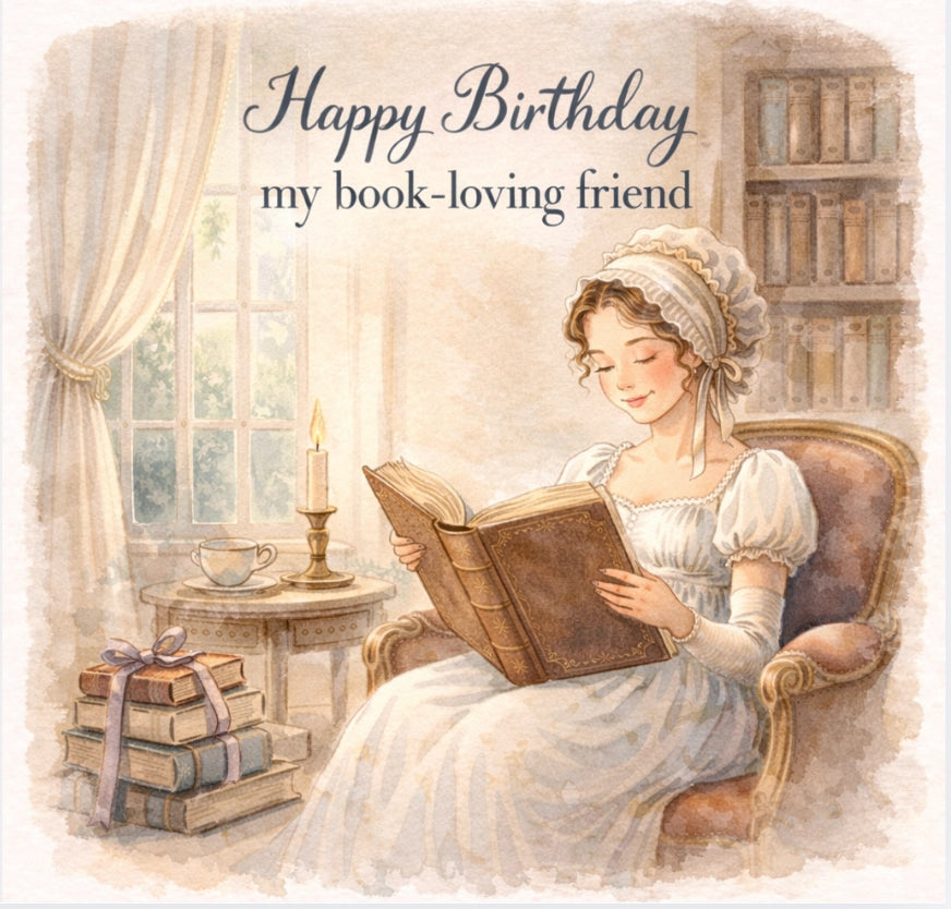 BW 114 - Happy Birthday my book loving friend