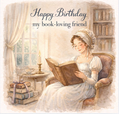 BW 114 - Happy Birthday my book loving friend