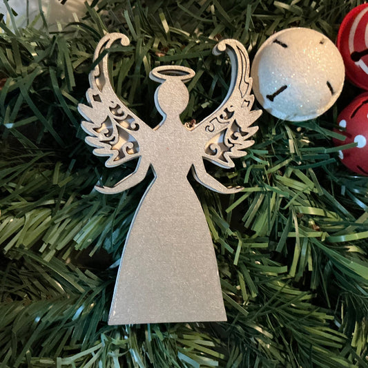  Angel Tree Ornament - Silver