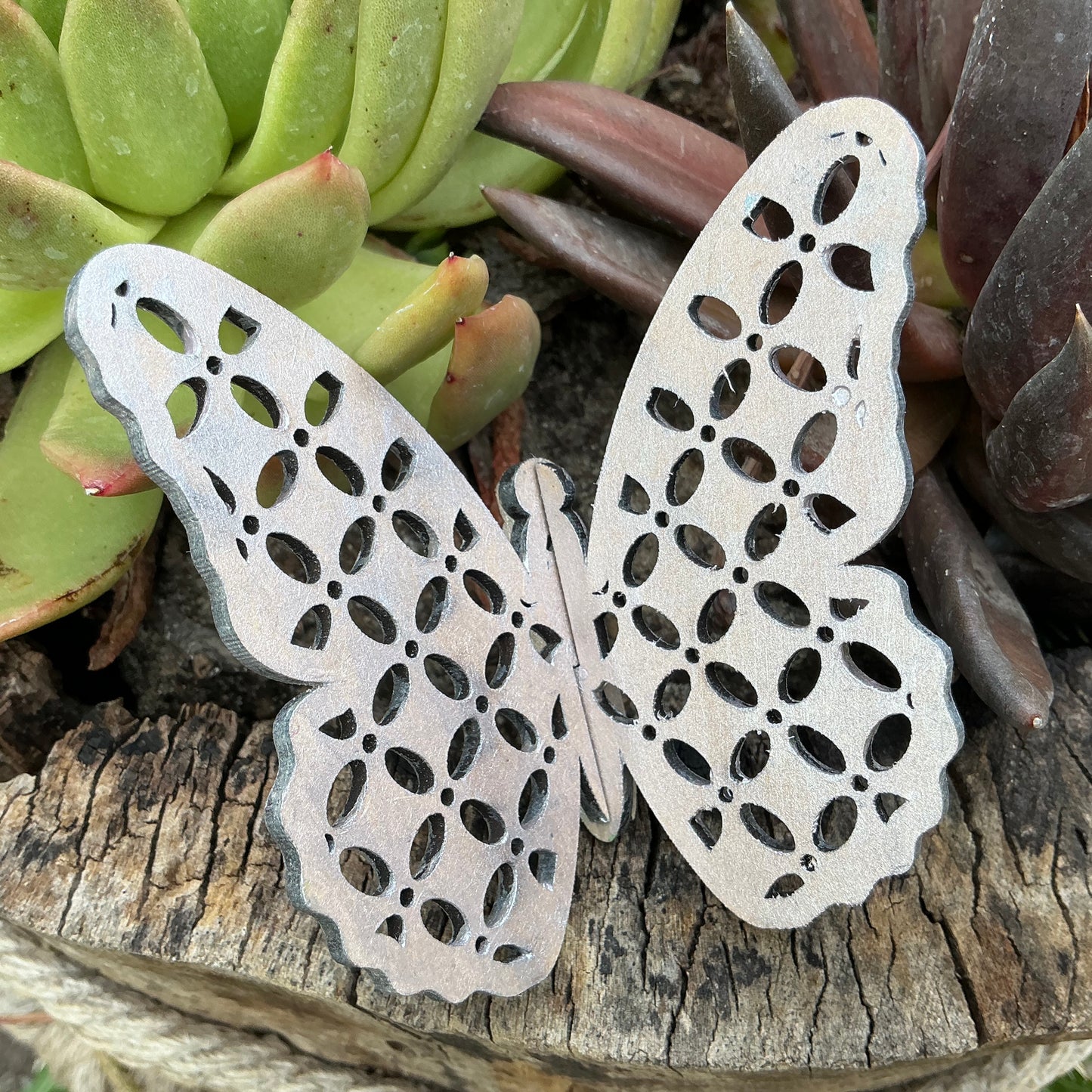 X Small Metallic Butterfly