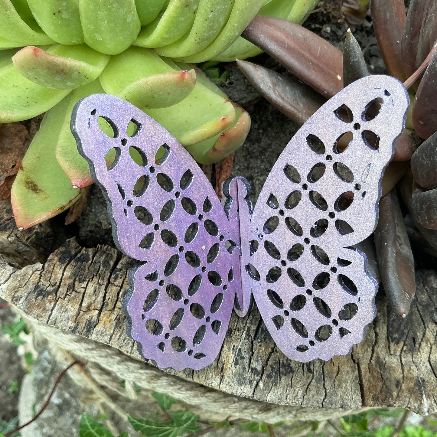 X Small Metallic Butterfly