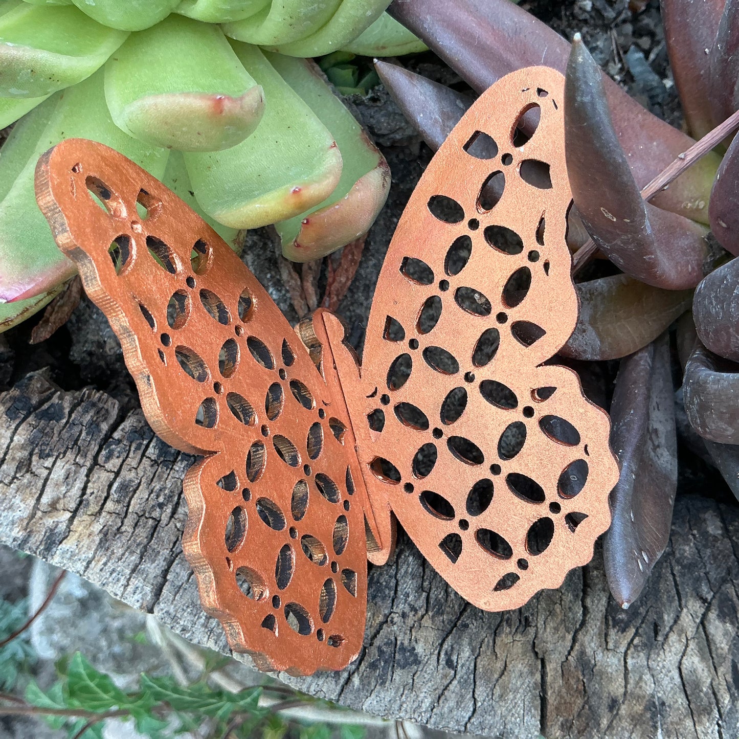 X Small Metallic Butterfly