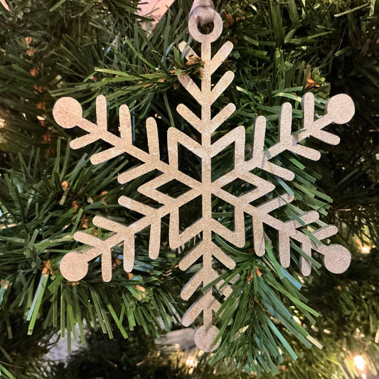 Longbourn Handcrafted LH 122 - "Visby" Snowflake Ornament Christmas Decoration