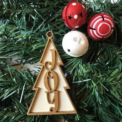 Joy  tree ornament Christmas decoration