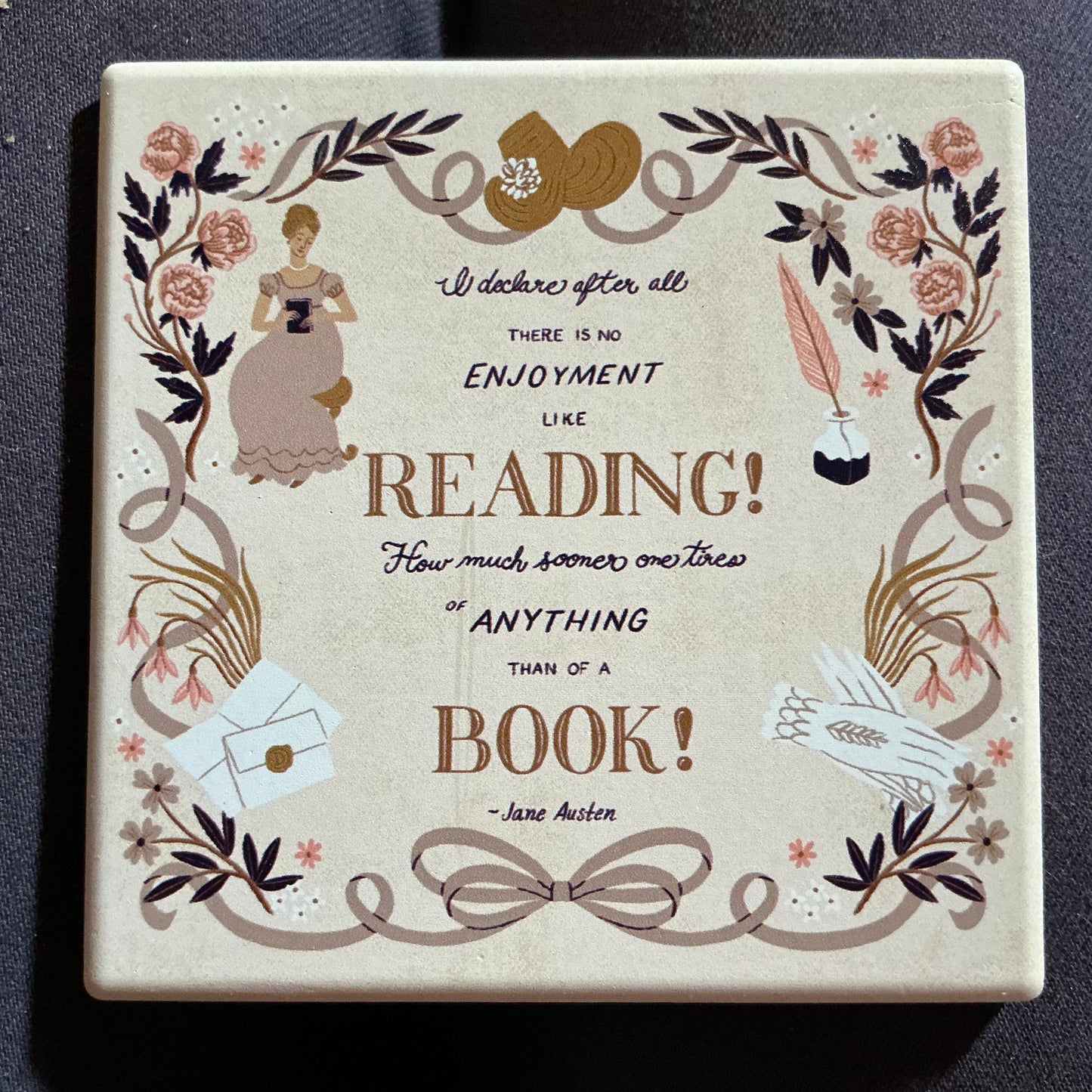 Jane Austen Coaster
