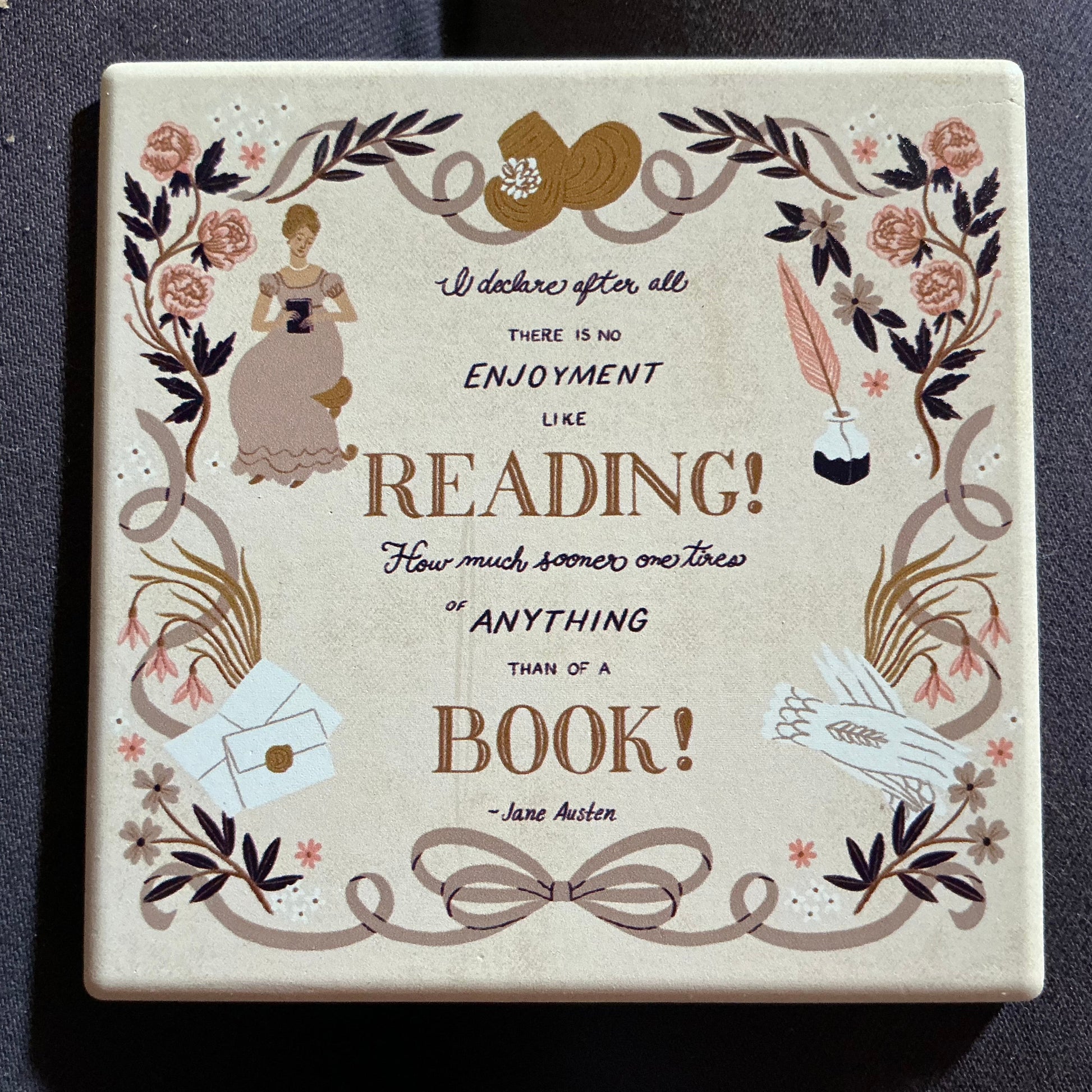 Jane Austen Coaster