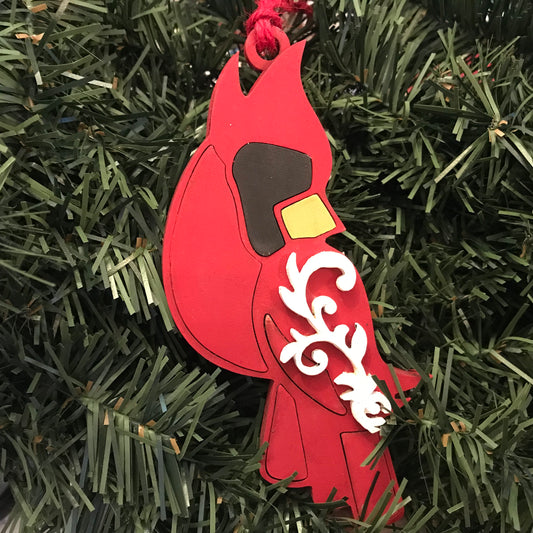 Flourish Cardinal Tree Ornament Christmas Decoration