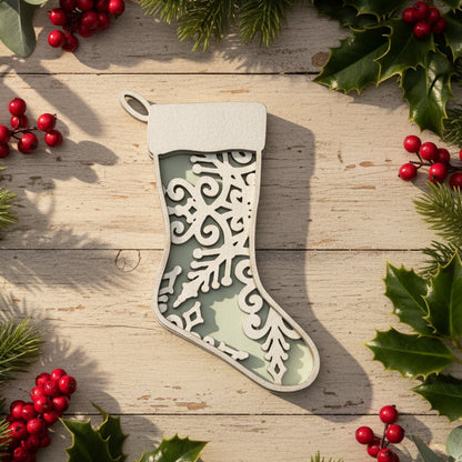 Snowflake Stocking Ornament