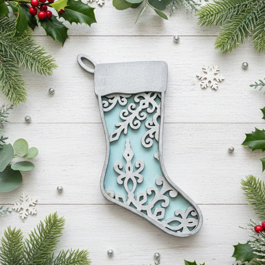 Snowflake Stocking Ornament