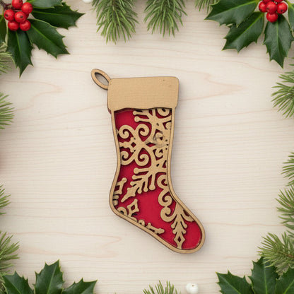 Snowflake Stocking Ornament
