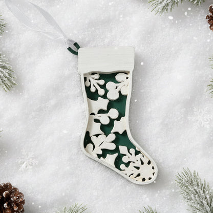 Holly and Mistletoe Stocking Ornament - B *NEW* - LH 269