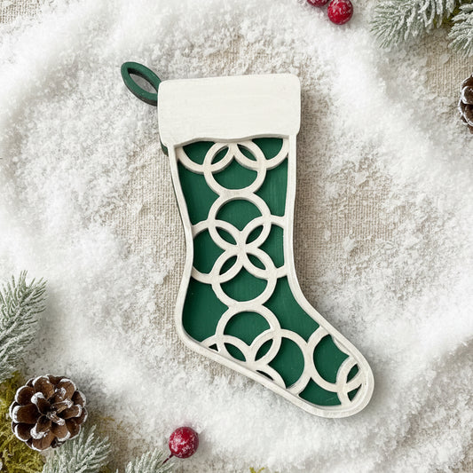 LH 254 - Farmhouse Stocking Ornament - D *NEW*