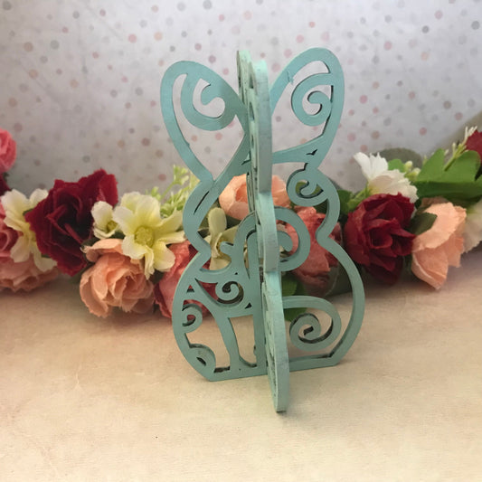 Longbourn Handcrafted 3d Easter Bunny - Swirl - shelf decor