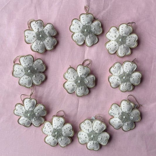 Irish Linen Ornament - Flower