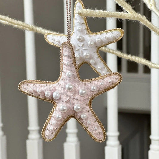 Irish Linen Ornament - Starfish