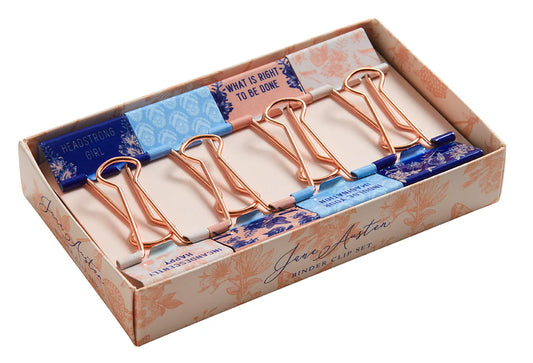 Jane Austen Binder Clips
